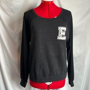 MM69 Element logo crew neck in grey and black